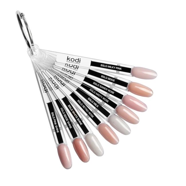 Palette of Builder self-level gel (9 tips)